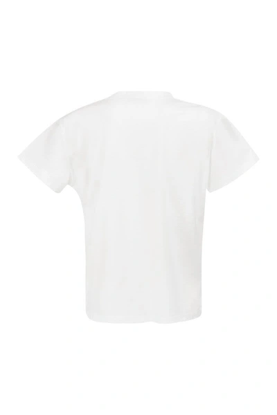 Shop Fabiana Filippi Cotton Jersey T-shirt In White