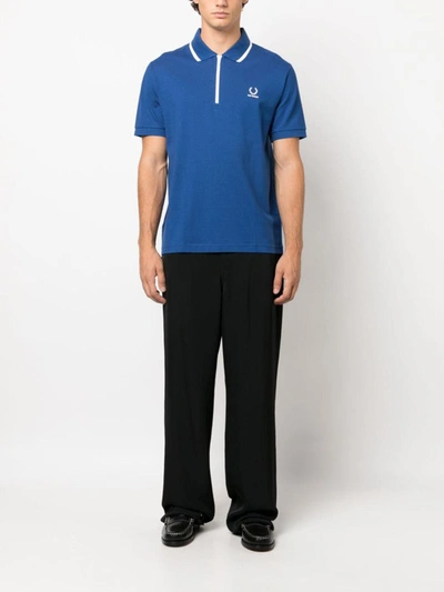 Shop Raf Simons Fred Perry X  T-shirts In Blue