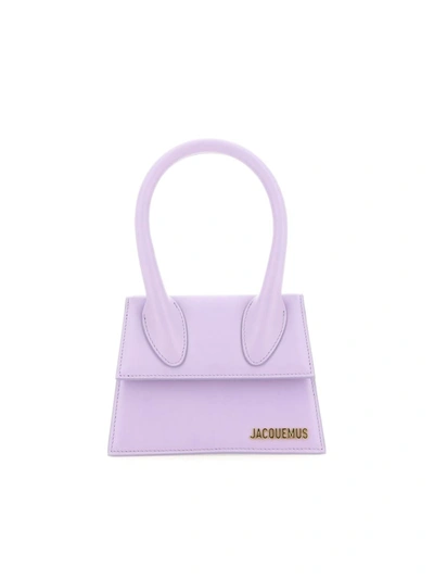 Shop Jacquemus Shoulder Bags In Lilac