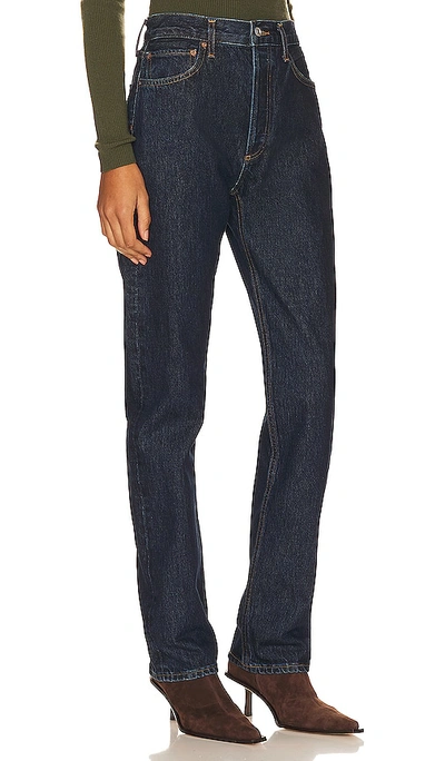 Agolde 90s Pinch Waist High Rise Straight In Polished