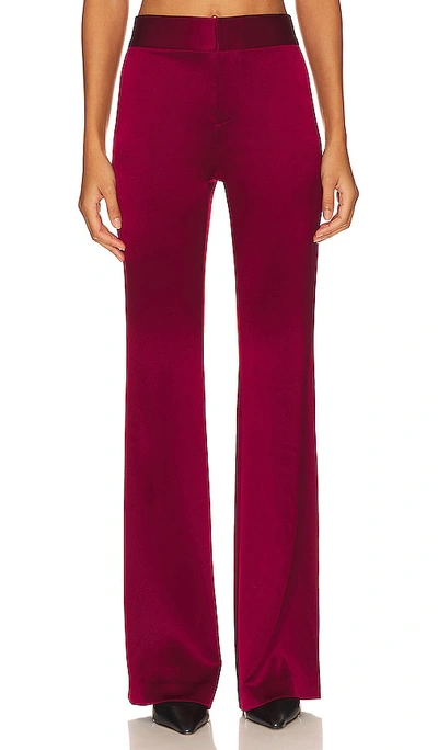 Shop Alice And Olivia Deanna Pant In Bordeaux