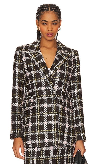 Shop Favorite Daughter The Phoebe Blazer In Chocolate Plaid