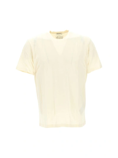 Shop Maison Margiela T-shirts & Vests In Shades Of White