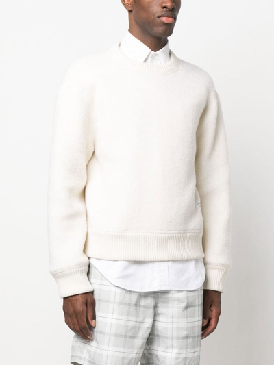 Shop Thom Browne Sweatshirts In White