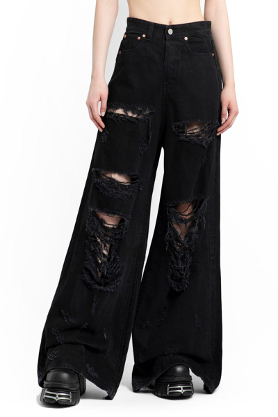 Shop Vetements Jeans In Black