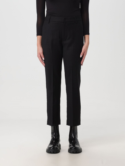 Shop Dondup Pants In Synthetic Fabric In Black 1