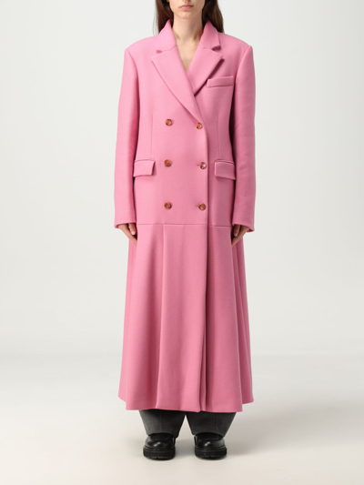 Shop Vivetta Coat  Woman Color Pink