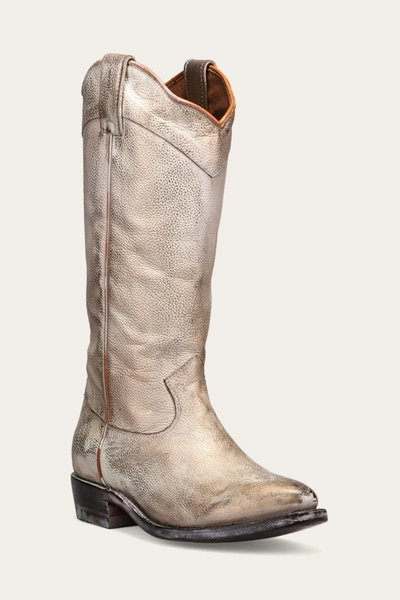 Shop The Frye Company Frye Billy Daisy Pull On Western Boots In Light Gold