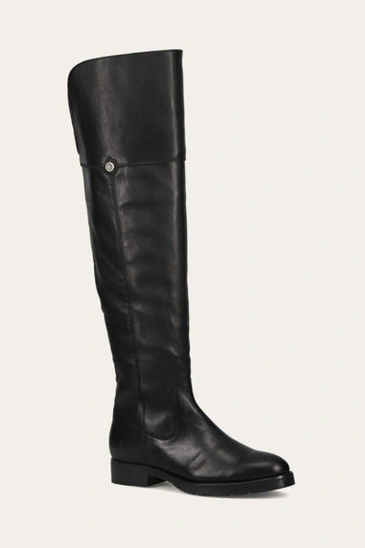 Shop The Frye Company Frye Melissa Lug Over The Knee Tall Boots In Black