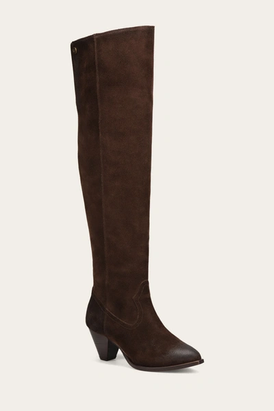 Shop The Frye Company Frye June Over The Knee Boot Tall Boots In Chocolate