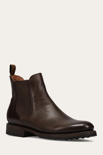 Shop The Frye Company Frye Dylan Chelsea Boots In Chocolate