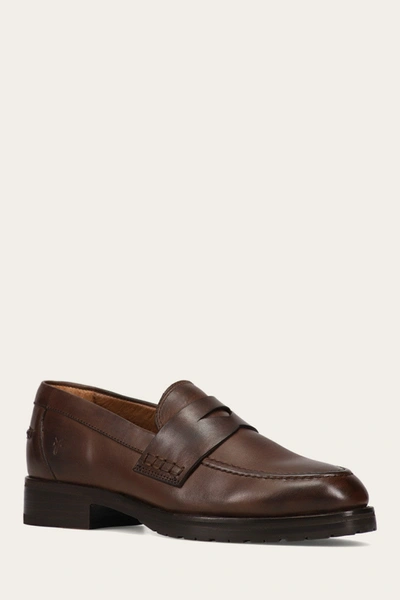 Shop The Frye Company Frye Melissa Lug Loafer Loafers In Chocolate