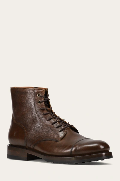 Shop The Frye Company Frye Dylan Lace-up Boots In Whiskey