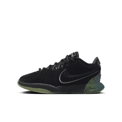 Shop Nike Lebron Xxi "tahitian" Big Kids' Basketball Shoes In Black