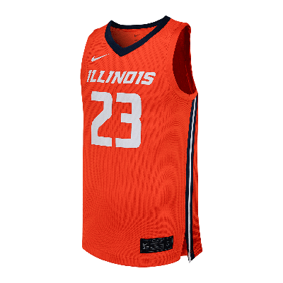 Shop Nike Illinois  Men's College Basketball Replica Jersey In Orange