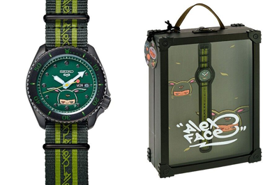 Pre-owned Seiko 5 Sports X Alex Face Srpg95k Breathe In The Green
