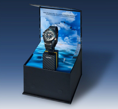 Pre-owned Seiko Monster Cloud Phenomenon Storm Srpk51 Limited Edition 1500pcs.