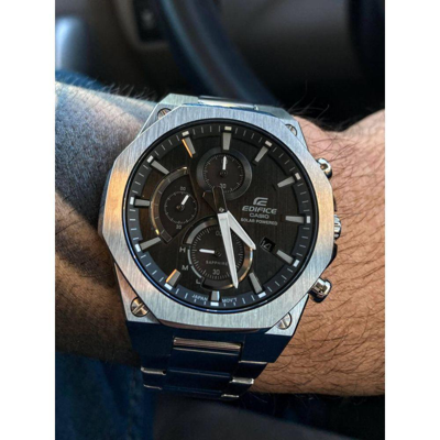 Pre-owned Casio Edifice Efs-s570d-1audf Slim Line Men's Watch