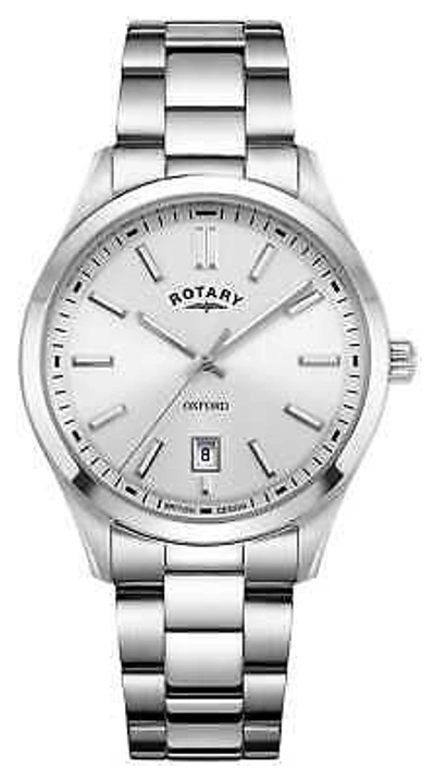 Pre-owned Rotary Contemporary Quartz (40mm) Silver Sunray Dial / Stainless Steel