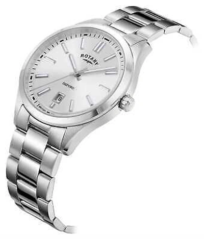 Pre-owned Rotary Contemporary Quartz (40mm) Silver Sunray Dial / Stainless Steel