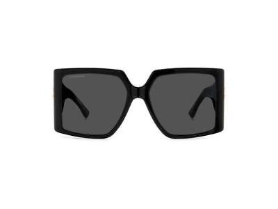 Pre-owned Dsquared2 Sunglasses D2 0096/s 807/ir Black Grey Woman In Gray