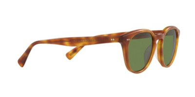 Pre-owned Oliver Peoples 0ov5454su Desmon Sun 14834e Havana/vibrant Green Sunglasses