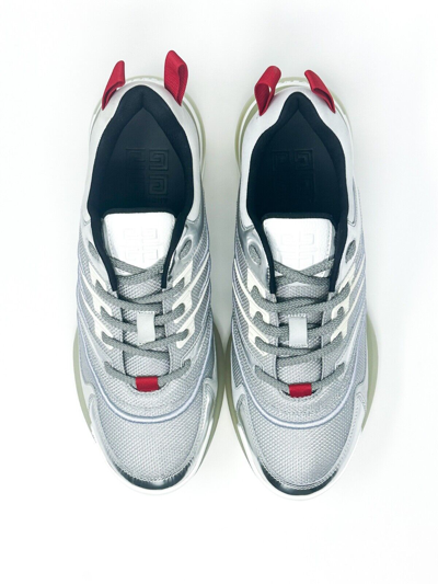Pre-owned Givenchy Giv 1 Men's Low Top Sneaker Silver 10 Us / 43 Eu