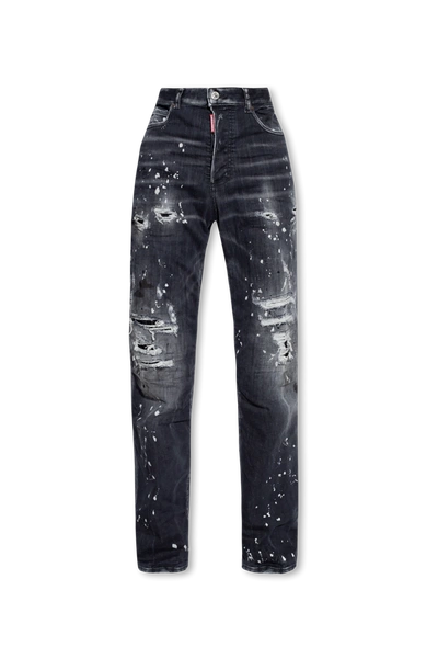 Shop Dsquared2 Grey ‘roadie' Jeans In New