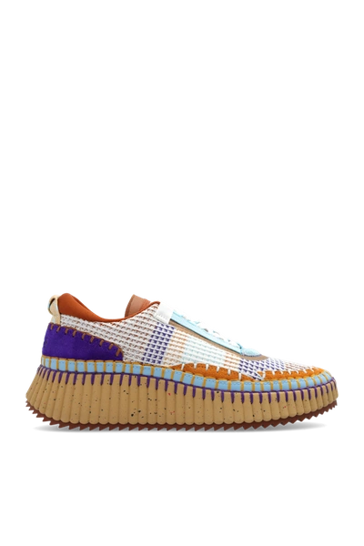 Shop Chloé Multicolour ‘nama' Sneakers In New