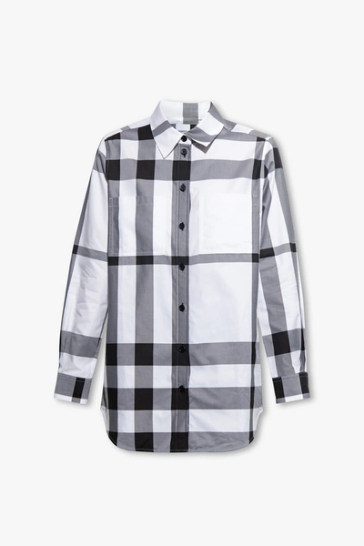 Shop Burberry White ‘paola' Shirt In New