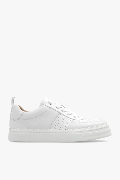Shop Chloé White ‘lauren' Sneakers In New