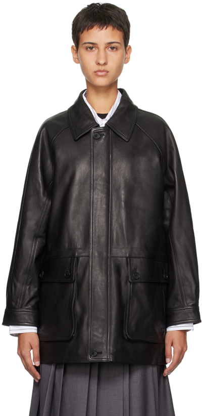 Shop Dunst Black Lily Leather Jacket