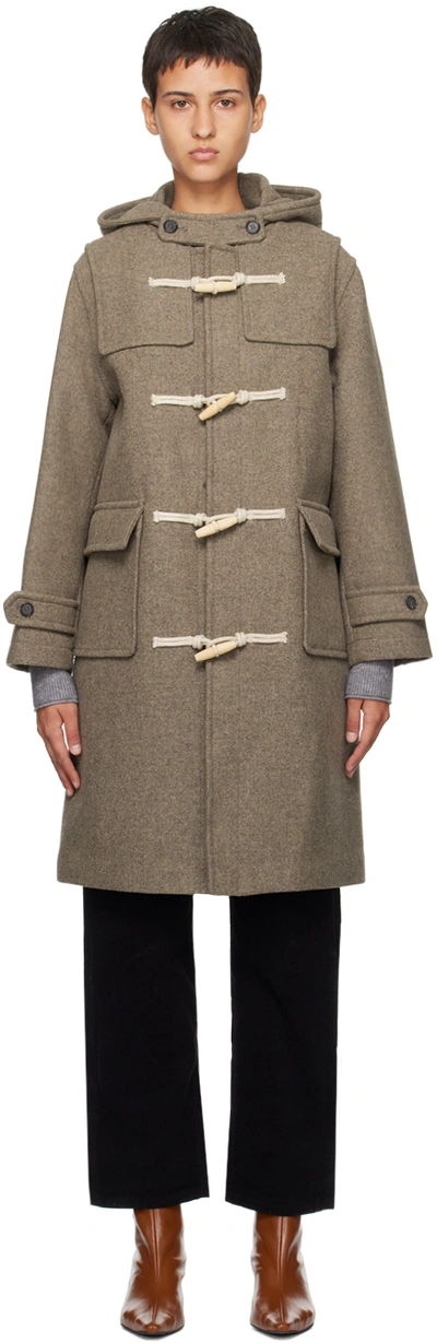 Shop Dunst Brown Classic Coat In Brown Twill