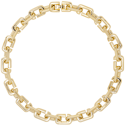 Shop Marc Jacobs Gold 'the J Marc Chain Link' Necklace In 710 Gold