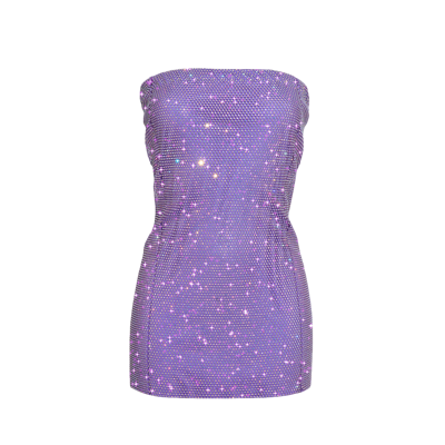 Shop Santa Brands Purple Mini Dress