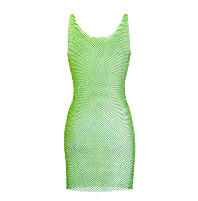 Shop Santa Brands Lime Green Sydney Mini Dress