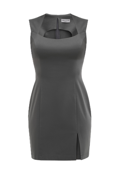 Shop Her Cipher Essential Mini Dress In Grey