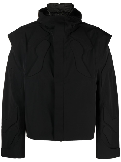 Shop Heliot Emil Black Fettle Hooded Jacket