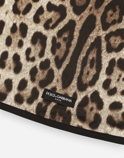 Dolce & Gabbana 6-seater Linen Tablecloth In Multicolor