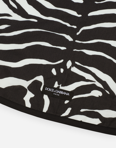 Dolce & Gabbana 6-seater Linen Tablecloth In Multicolor