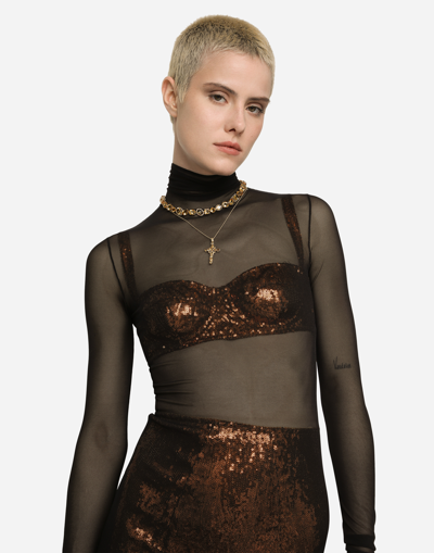 Dolce & Gabbana Anna Necklace In Yellow Gold 18kt With Citrines In Gold