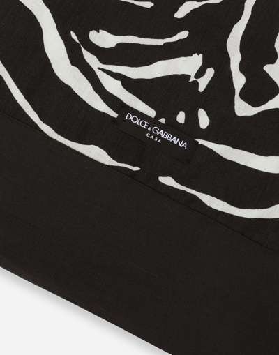 Dolce & Gabbana 4–seater Linen Tablecloth In Multicolor