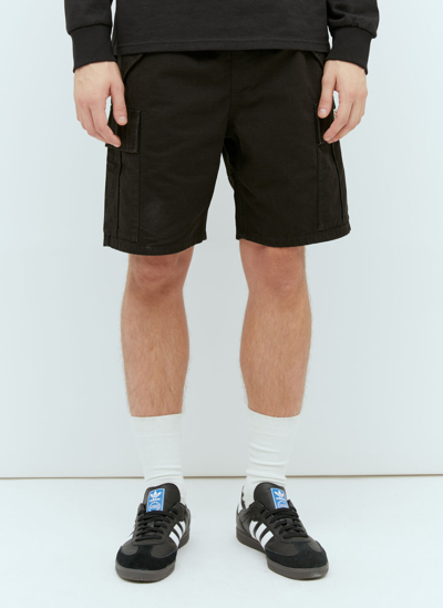 Shop Stussy Ripstop Cargo Beach Shorts In Black