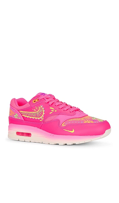 Shop Nike Air Max 1 Premium Dia De Los Muertos Sneaker In Hyper Pink  Sail  Optic Yellow  & Green 