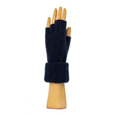 Shop Santacana Fingerless Gloves In Blue