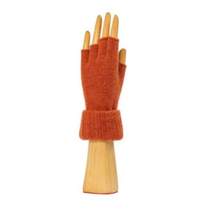 Shop Santacana Fingerless Gloves In Orange