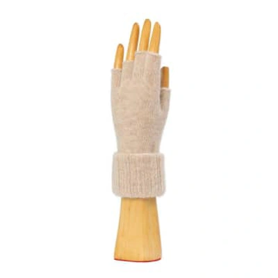 Shop Santacana Fingerless Gloves In Neutrals
