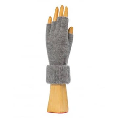 Shop Santacana Fingerless Gloves In Grey