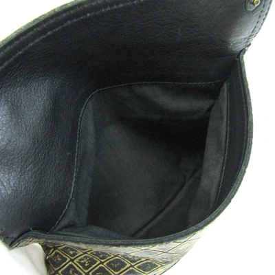 Shop Bottega Veneta Intreccio Mirage Gold Leather Shoulder Bag ()