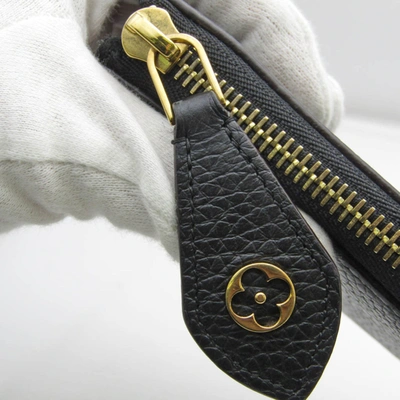 Pre-owned Louis Vuitton Comete Black Leather Wallet  ()